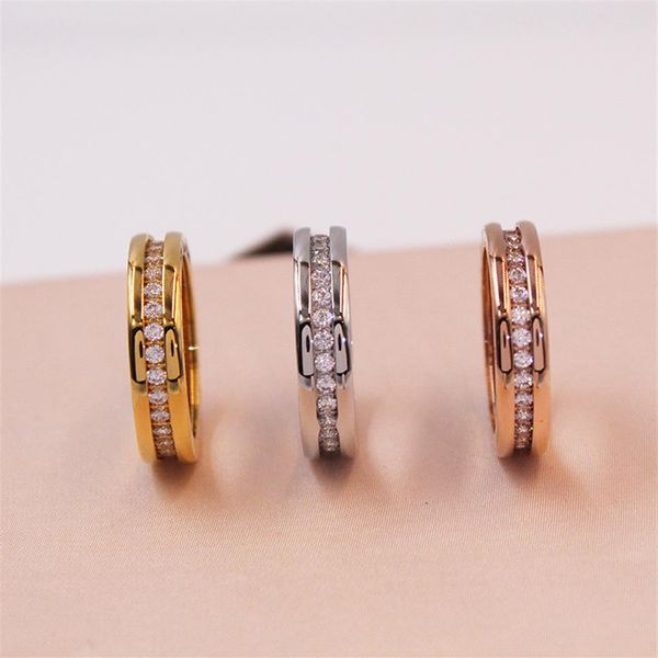 

bulgarian women ring luxury designer rings men brand zirconia fashion rings style classic jewelry 18k gold plated rose silver part259a