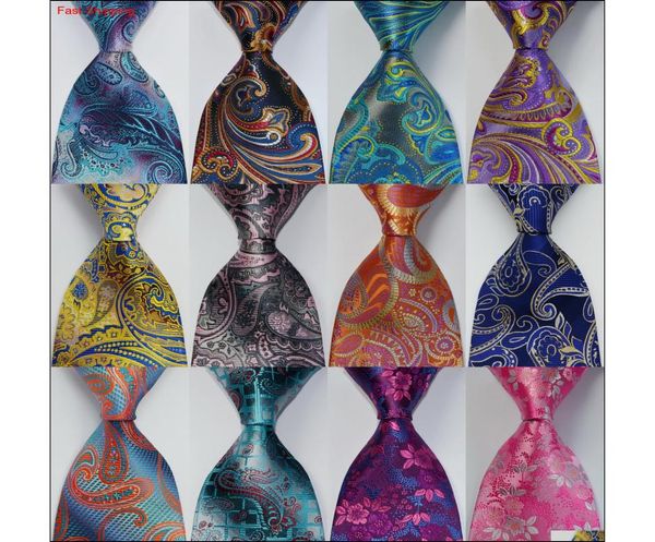 

men039s floral tie silk necktie gold blue jacquard party wedding woven fashion design gz7201116 7of1j5376438, Blue;purple