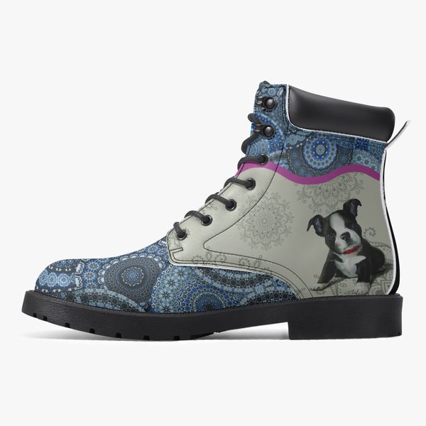 

diy classic martin boots men women shoes customized pattern fashion cute puppy minimalist versatile elevated casual boots 36-48 14538