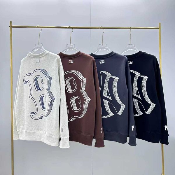 

autumn ml new back sketch print men and women's same round neck sweater sweatshirt sudaderas brand sport hoodies special counter cleara, Black