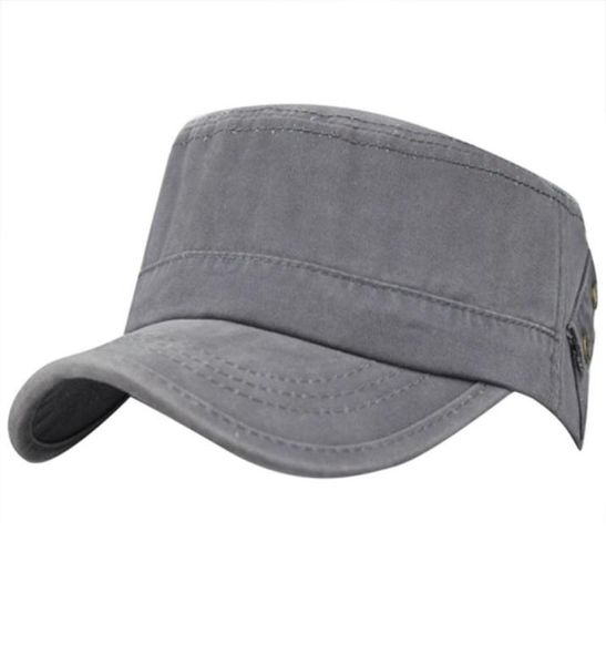 

mens men039s summer 100 cotton outdoor sports running cadet flat twill corps peaked military army travel baseball cap hat252s8823140, Blue;gray