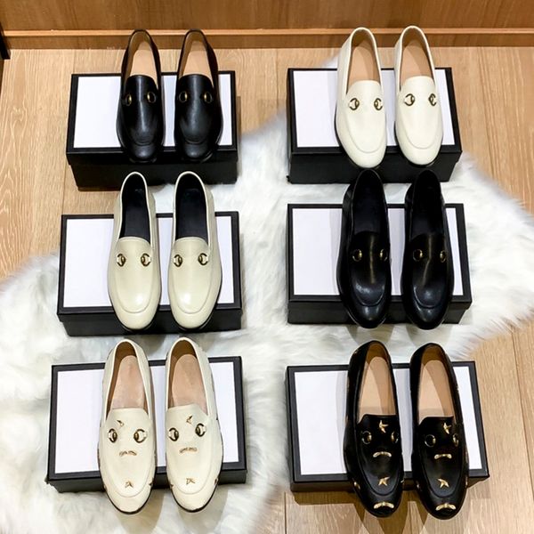 

womens loafers designer leather horsebit loafer slides mules women slipper luxury canvas platform casual sneakers moccasins flat mule slippe, Black