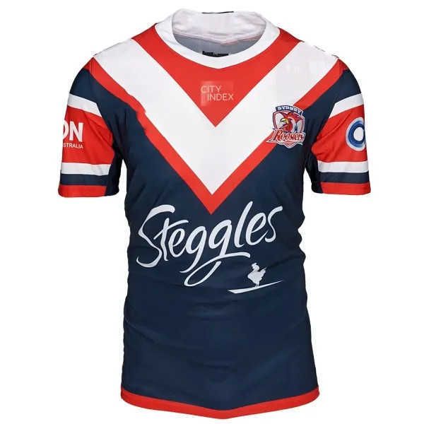 

2022 sydney roosters home rugby jersey shorts size s--5xl, White;black