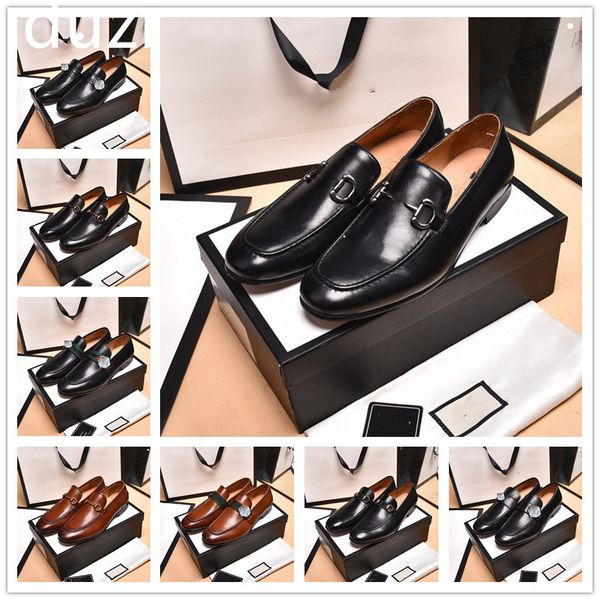 

horsebit loafers mens dress shoes designer mens leather moccasins flat mule loafer slippers chocolate ivory apricot stars bees embroidered s, Black