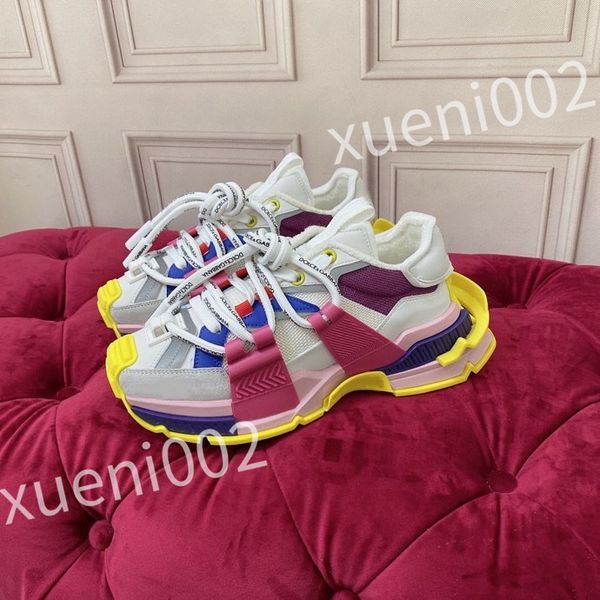 

new quality casual shoes designer sneakers color matching running thick sole trend light fashion all match cool size 35-41hc220704, Black