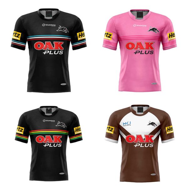 

2023 penrith panthers mens home/away/alternate/warm up rugby jersey, White;black