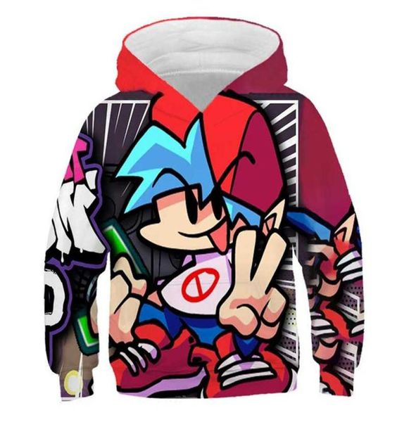 

game clothing friday night funki boys hoodie 3d childrens hoodie autumn kids clothes for teenagers anime clothes 22011326234596674, Black