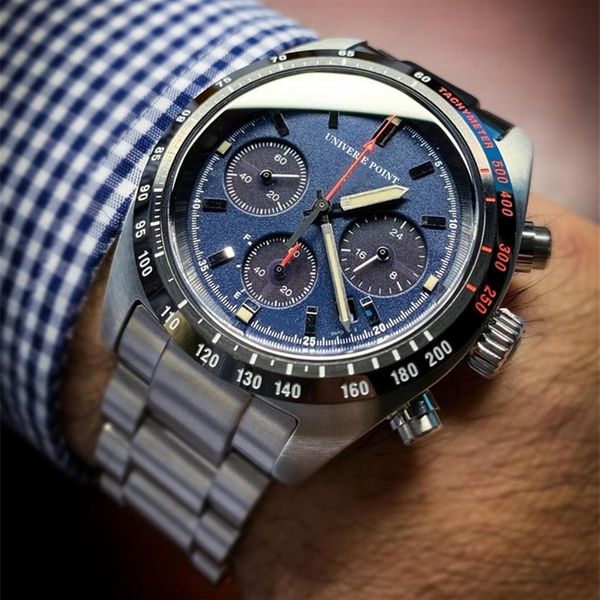 

luxury watch steel band multifunctional panda three eyes quartz fashion business chronograph watch relogio masculino gift for 238f, Slivery;brown