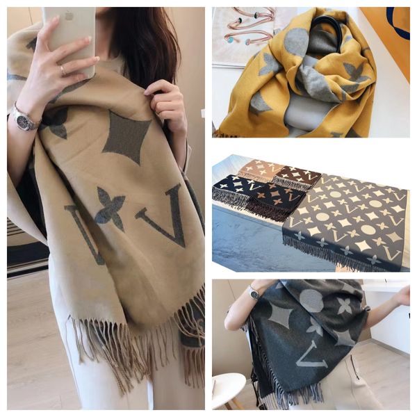 

New 2023 cashmere scarf winter style thickened shawl western fashion burst neck everything casual DBZE