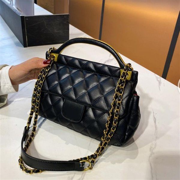 

2023 fashion evening bags classic womens handbags ladies composite tote pu leather clutch shoulder chains bag female purse flip co234p