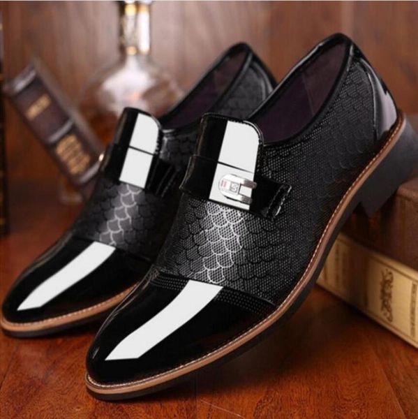 

formal fashion man dinner party shoe men oxfords business wedding social handsome mens dress shoes2012723, Black