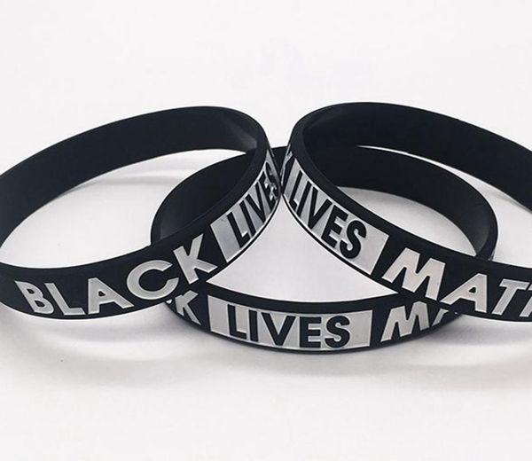 

black lives matter bracelet silicone rubber wristband wrist band sport bangle for men women gift ljjk21842198137, Red;brown