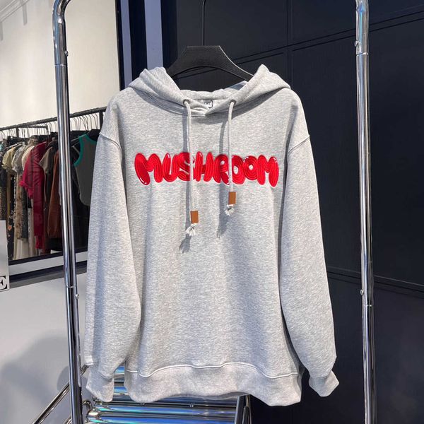 

luo jia's 2023 autumn new letter embroidery hoodie lyy8266, Black