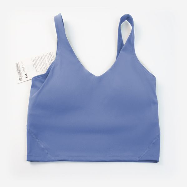 

ll align vest u bra yoga women's summer t-shirt solid color navel luxury running sleeveless fashion vest candy color