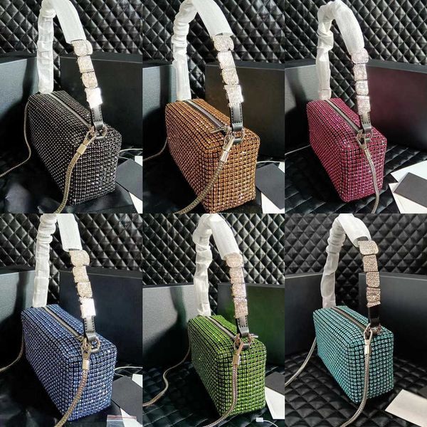 

handbags bag full rhinestone women handbag bags fashion flap shiny wang crystal totes small purses for women with box muba