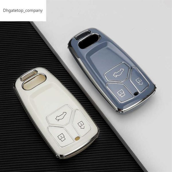 

fashion tpu car key case full cover fob for audi a6 a5 q7 s4 s5 s7 a4 b9 a4l 4m 8w q5 tt tts rs 8s coupe car styling accessories209k