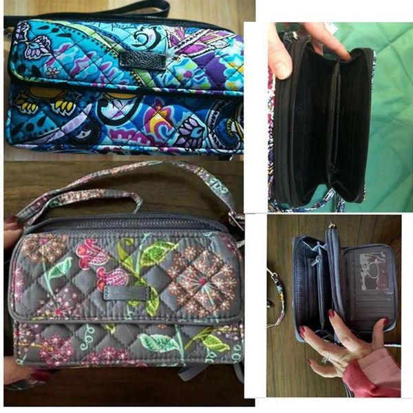 

cotton iconic all in one crossbody wallets card holder coin purse small purse 2 patterns208t, Red;black