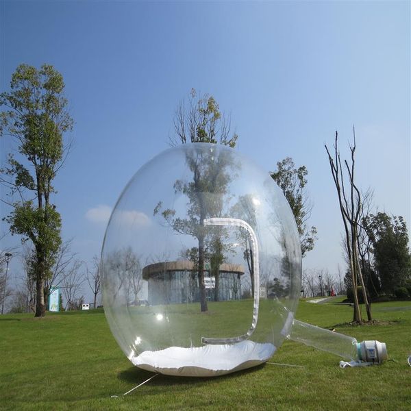 

3m inflatable bubble tent large diy house outdoor games home backyard camping transparent tent for children with air blower307m