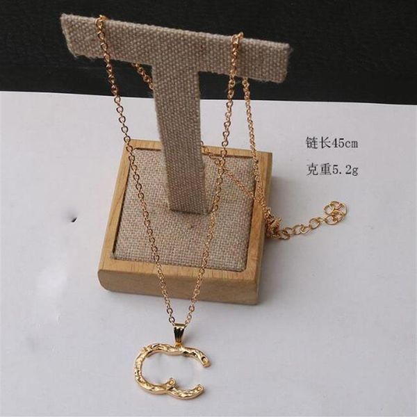 

designer pendant necklaces c letter jewelry 18k gold plated crystal rhinestone necklace women choker accessories319i, Silver