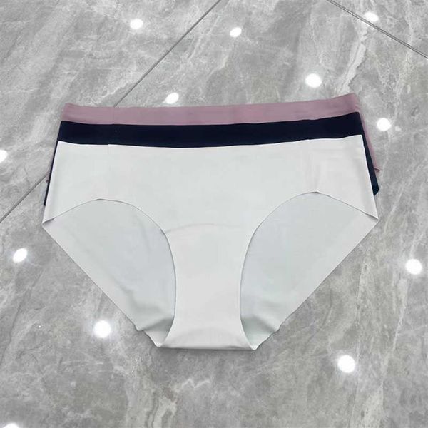 

3pcs women panties seamless briefs lu-18 swim wear female underwear low rise underpants lingerie pantys263g, Black