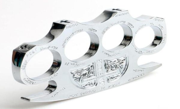 

outdoor fitness equipment hell detective constantine brass knuckle dusters gold powerful damage safety equipment selfdefense6265006