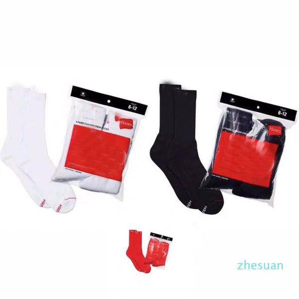 

2 pair packfashion socks casual cotton breathable with 3 colors skateboard hip hop sock sports socks272p, Black