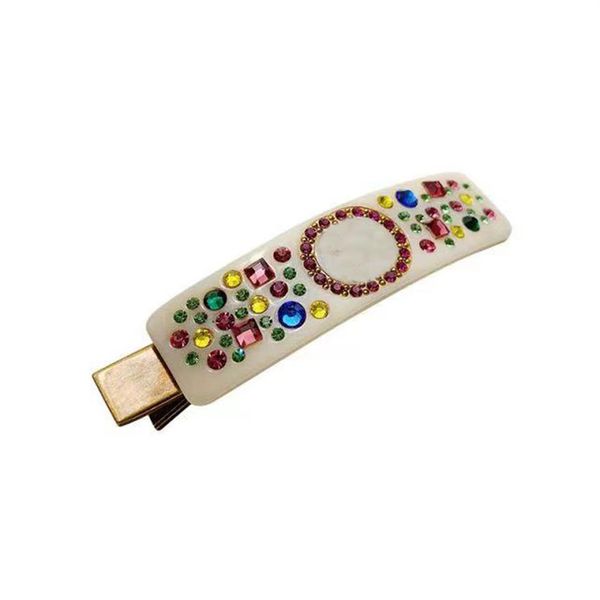 

2022 new fashion color crystal letters hair clips barrettes ladies luxury designer hair jewelry225n, Golden;silver