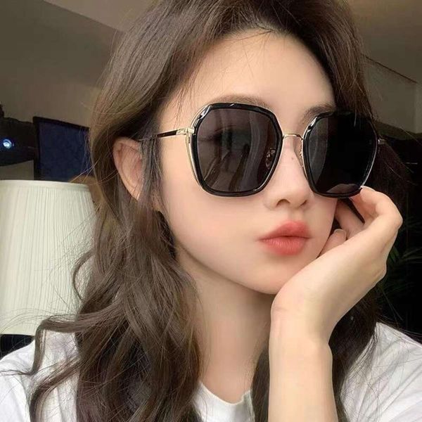 

sunglasses for women summer ins anti ultraviolet polarized womens large framed glasses, White;black