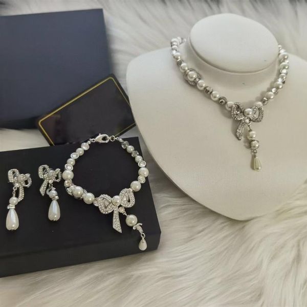 

diamants luxury pearls pendant necklaces for woman classic style manufacturers wholer brand design vintage popular315p, Silver