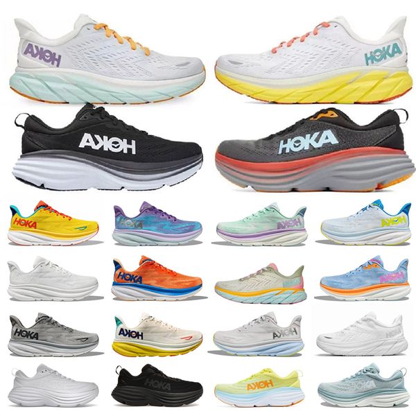 

hoka shoes one one bondi 8 clifton runner hokasneakers hokas carbon x 2 shadow triple black white harbor lunar rock women mens trainers samb