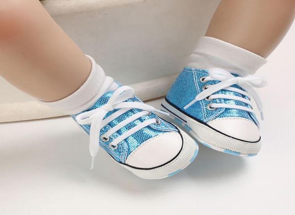 

3pairs6pcs popular baby first walkers shoes newborn canvas classic sequined toddler shoes highsoftsoled nonslip sneakers9716708