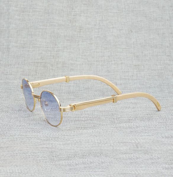 

vintage white black buffalo horn sunglasses men round natura wood eyewear for woemn outdoor clear glasses frame oculos shades vip2075197