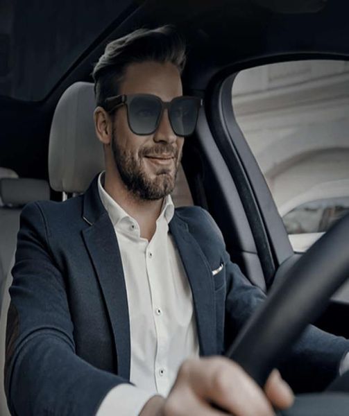 

2021 foldable sun glass headphone smart audio sunglass with hands call1516111, White;black