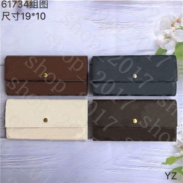 

yq buttons wallet designer long wallet lady multi style coin purse card holder women classic zipper pocket clutch305l, Red;black