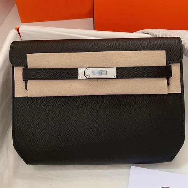 

women clutch handbags bag crossbody bags genuine leather double shoulder strap fashion letters plain hand pocket multi236t