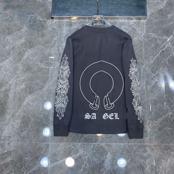 

23men's bottoming shirt designer spring autumn trend hoodie long sleeve loose lightweight hooded casual outerwearer and innerwearer hoo, White;black