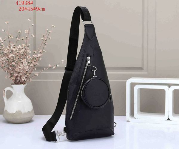 

luxury duo shoulder avenues sling bags designer mens handbags crossbody check bag purses womens leather clutch handbag fashion wallet