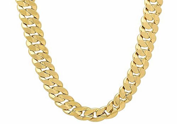 

massive classic male jewelry smooth curb chain 18k yellow gold filled womens mens solid necklace 24 inches3624047, Silver