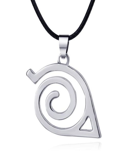 

anime peripheral jewelry simple ninja logo necklace.01234669349, Silver