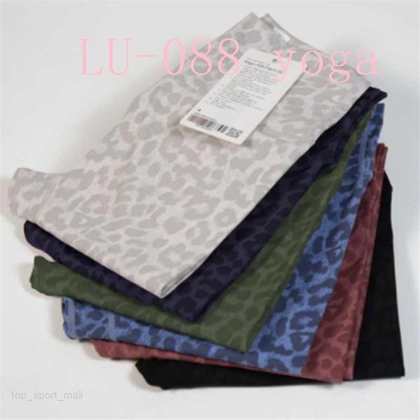 

high waist yoga trousers leggings leopard camouflage print fitness women sport pants tight gym athletic high-rise buttery soft goo244l, White;red