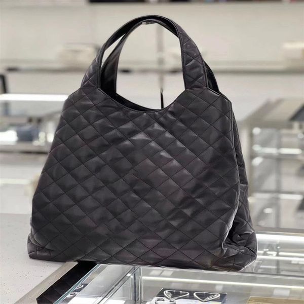 

2022 shopping bags totes icare maxi in quilted lambskin real leather large capacity shoulder tote bag diamond with cha300v