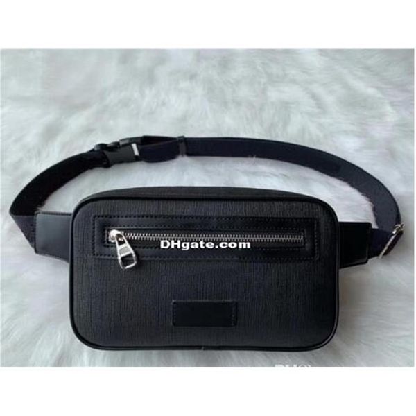 

2023 new men women leather sport fanny pack belly waist bum bag fitness running belt jogging pouch back grid bags wais192s