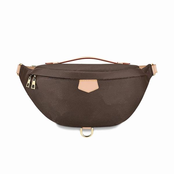 

fashion pu leather brown flower handbags women bags designer fanny packs famous waist bags handbag lady belt chest bag233p
