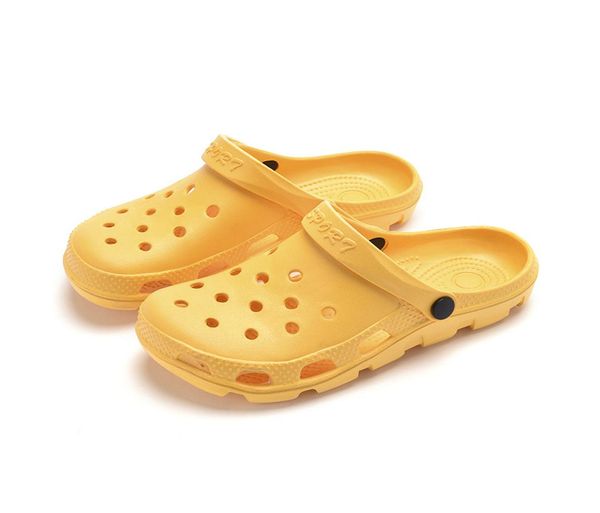 

summer slippers men039s and women039s hole shoes new version ventilation hole nonslip couples rafting beach sets1349274, Black