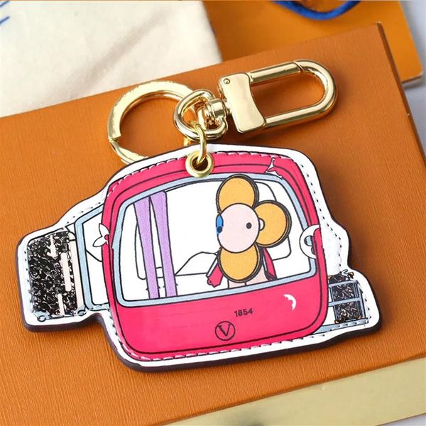 

designers keychains with box luxurys keychain leather cartoon air balloon fashion casual style key chain temperament versatile283b, Silver