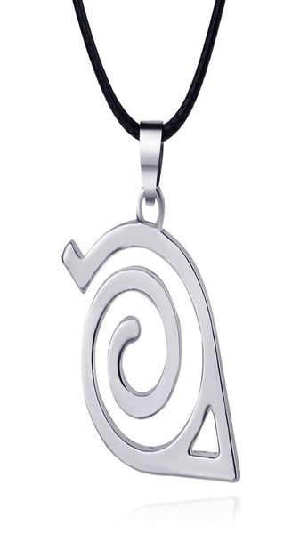 

anime peripheral jewelry simple ninja logo necklace.01238734214, Silver