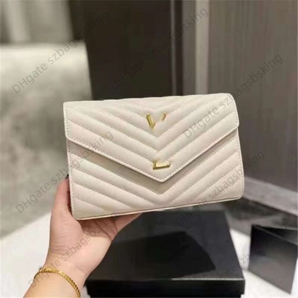 

fashion one shoulder crossbody bag designer bag women's handbag purse high-quality leather v chain underarm bag classic small square ba
