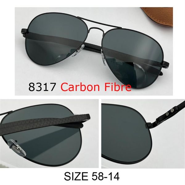 

whole brand designer men women classic sunglass carbon fibre aviation driving sun glasses uv protection glass lens gradient uv272x, White;black
