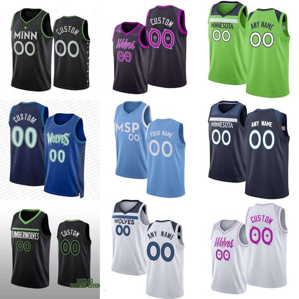 

men women youth minnesota''timberwolves''custom mike conley 10 anthony edwards 1 rudy gobert 27 karl-anthony towns 32 ja, Black;red