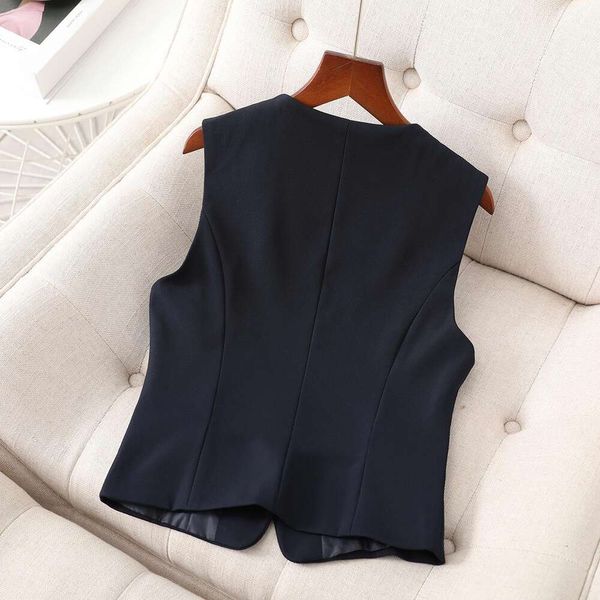 

business wear fashionable vest coat female fat pounds plus size short clip, Black;white